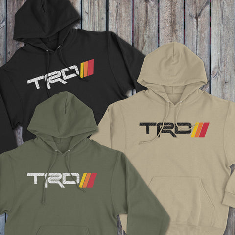 Toyota TRD Topo lines Logo Heritage Stripes Hoodie Hooded Sweater Sweatshirt