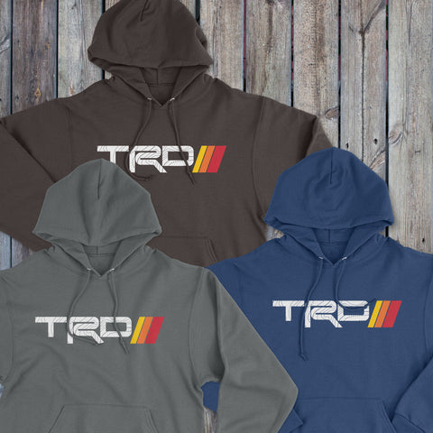 Toyota TRD Topo lines Logo Heritage Stripes Hoodie Hooded Sweater Sweatshirt