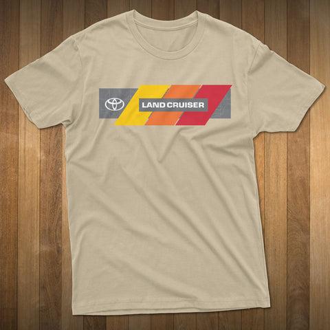 Land Cruiser Topo lines Logo Heritage Stripes t-shirt