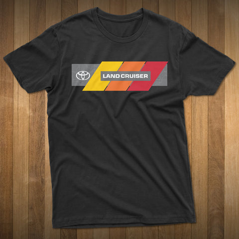 Land Cruiser Topo lines Logo Heritage Stripes t-shirt
