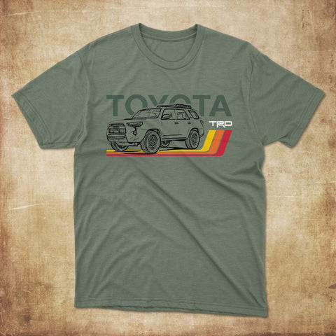 Toyota 4Runner TRD Classic Stripes Lines Heritage Vintage t-shirt