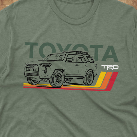 Toyota 4Runner TRD Classic Stripes Lines Heritage Vintage t-shirt