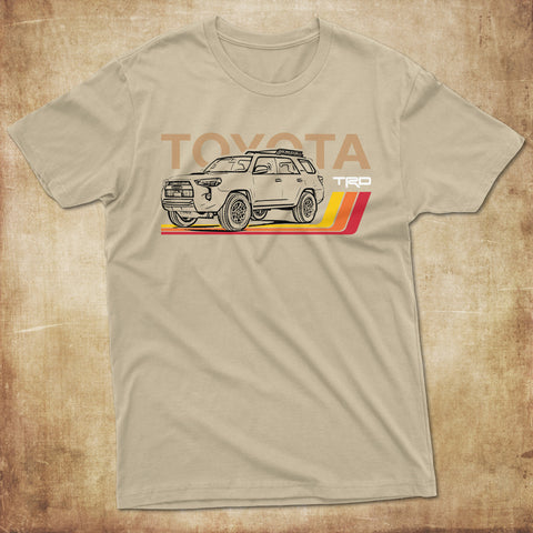 Toyota 4Runner TRD Classic Stripes Lines Heritage Vintage t-shirt