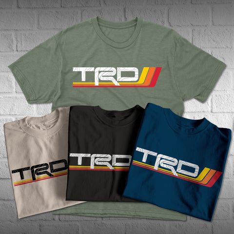 Toyota TRD Topo lines Heritage Classic Stripes Logo t-shirt 4Runner Tacoma Tundra