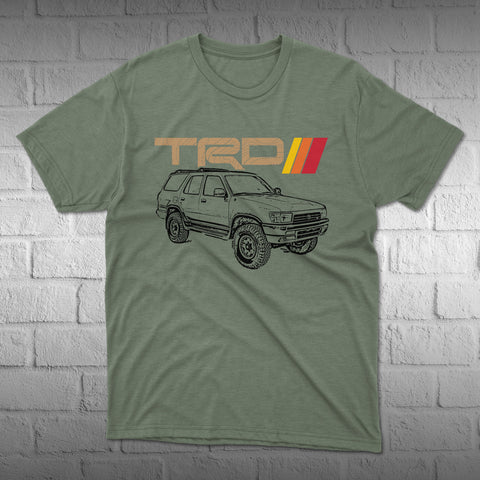 Toyota 4Runner 2ND Generation TRD Topographic Lines Heritage Vintage Stripes t-shirt 2nd Gen