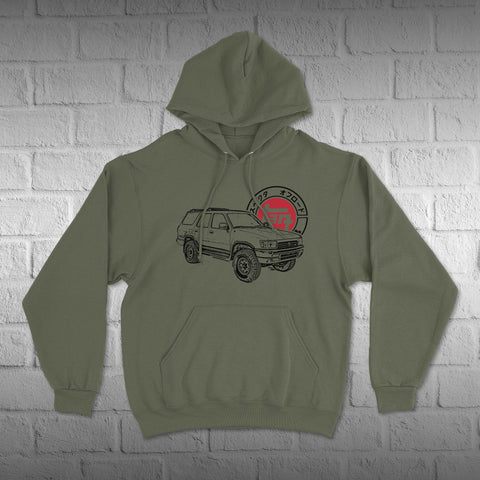 Toyota 4Runner 2ND Generation TEQ Heritage Vintage Logo Hoodie Hooded Sweater Sweatshirt 2ND Gen