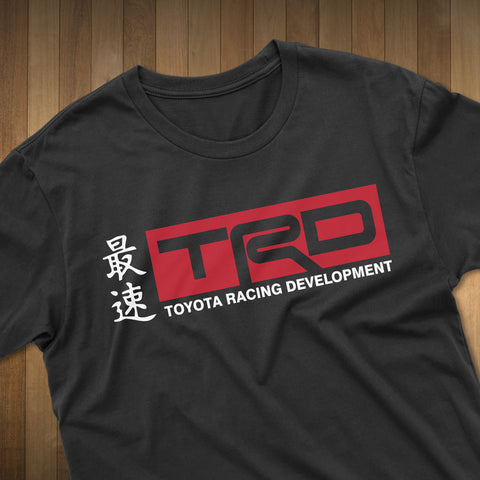 Toyota TRD Traditional Japanese Kanji Toyota Racing Development logo t-shirt