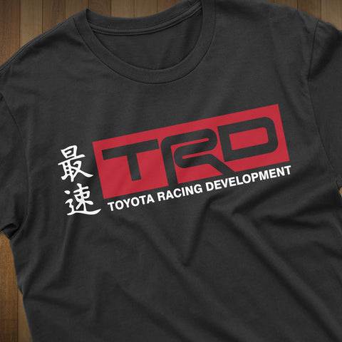 Toyota TRD Traditional Japanese Kanji Toyota Racing Development logo t-shirt