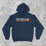 Toyota Classic Heritage Stripes Logo Hoodie Hooded Sweater Sweatshirt 4Runner Tacoma Tundra Supra 86