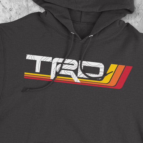 Toyota TRD Classic lines Logo Heritage Stripes Hoodie Hooded Sweater Sweatshirt