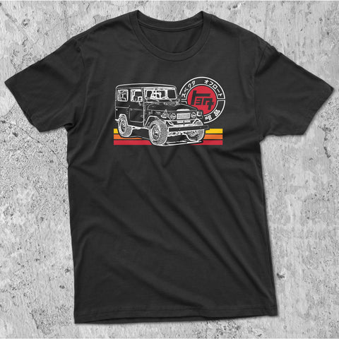 Toyota Land Cruiser FJ40 Series TEQ Heritage Stripes t-shirt 40 Series J40 FJ45