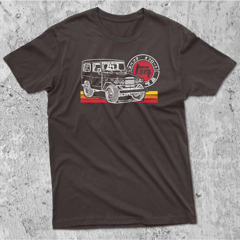 Toyota Land Cruiser FJ40 Series TEQ Heritage Stripes t-shirt 40 Series J40 FJ45