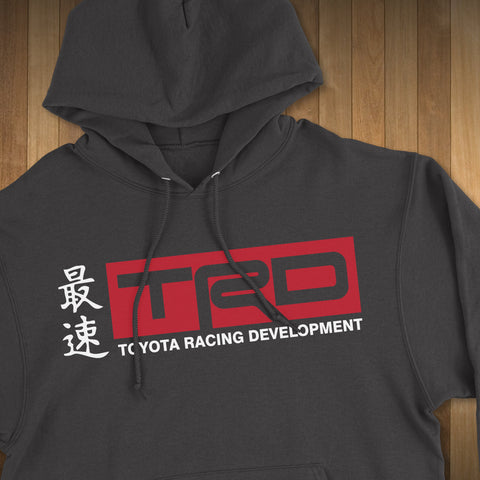 Toyota TRD Traditional Japanese Kanji Toyota Racing Development Logo Hoodie Hooded Sweater Sweatshirt