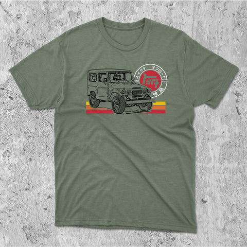 Toyota Land Cruiser FJ40 Series TEQ Heritage Stripes t-shirt 40 Series J40 FJ45