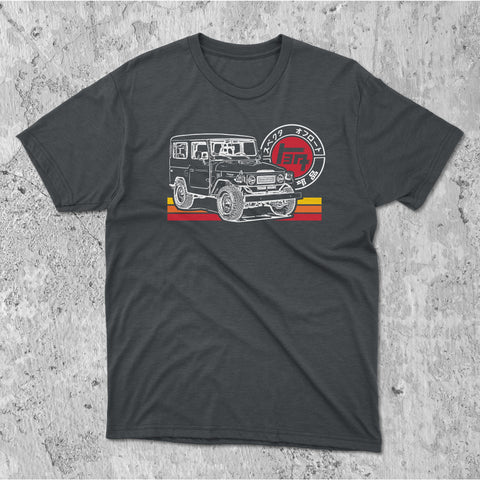 Toyota Land Cruiser FJ40 Series TEQ Heritage Stripes t-shirt 40 Series J40 FJ45