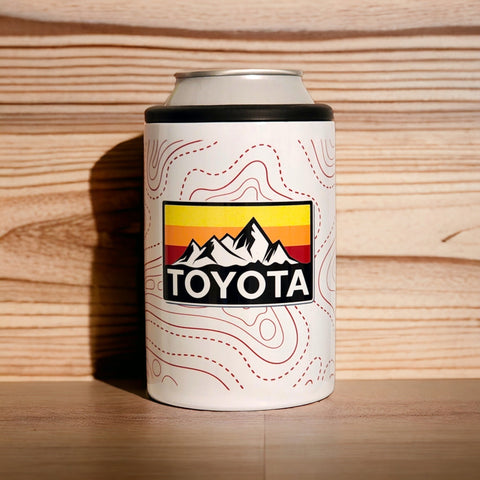 Toyota Mountains Heritage Logo Stripes Insulated Coffee Mug Tumbler with Lid