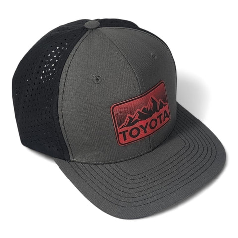 Performance Style Toyota Laser Engraved Leatherette Patch Hat Cap Trucker