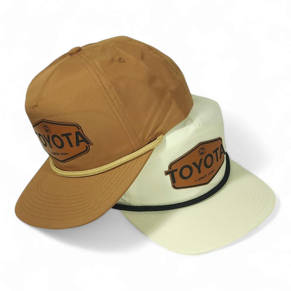 Toyota Hat – Grandpa’s Hat – Rope Hat – Caramel / Off-White