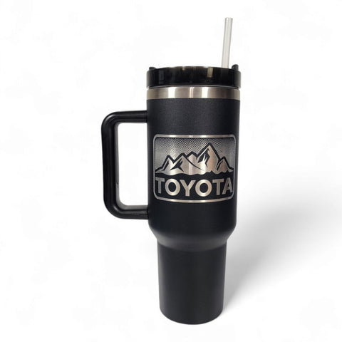 Toyota Mountains 40oz Laser-Engraved Tumbler / Travel Mug