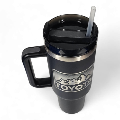 Toyota Mountains 40oz Laser-Engraved Tumbler / Travel Mug
