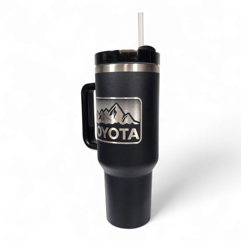 Toyota Mountains 40oz Laser-Engraved Tumbler / Travel Mug