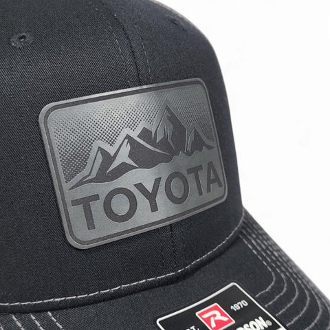 Toyota Hat – Mountains – Black/Charcoal – Richardson 112 Trucker
