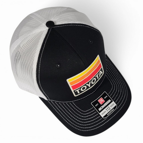 Toyota Hat – Heritage Stripes – Black/White – Richardson 112 Trucker