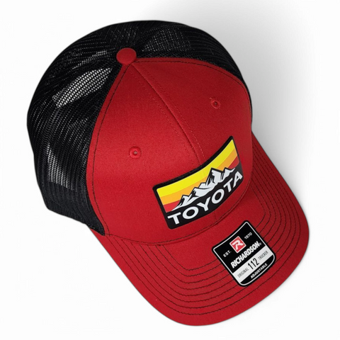 Toyota Hat – Mountains Heritage – Red/Black – Richardson 112 Trucker