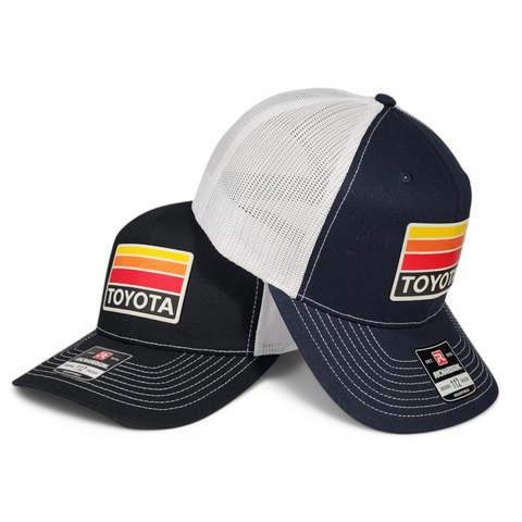 Toyota Hat – Heritage Stripes – Navy/White – Richardson 112 Trucker
