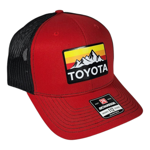 Toyota Hat – Mountains Heritage – Red/Black – Richardson 112 Trucker