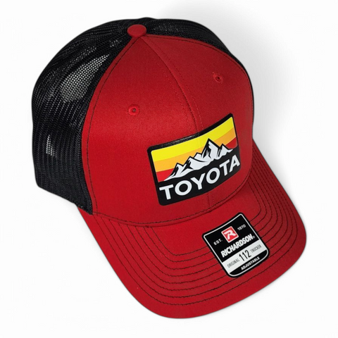 Toyota Hat – Mountains Heritage – Red/Black – Richardson 112 Trucker
