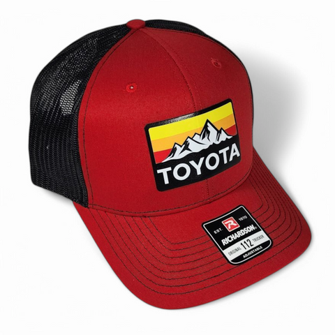 Toyota Hat – Mountains Heritage – Red/Black – Richardson 112 Trucker