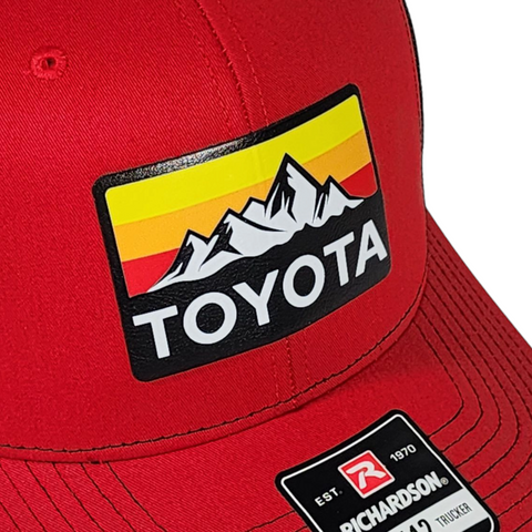 Toyota Hat – Mountains Heritage – Red/Black – Richardson 112 Trucker