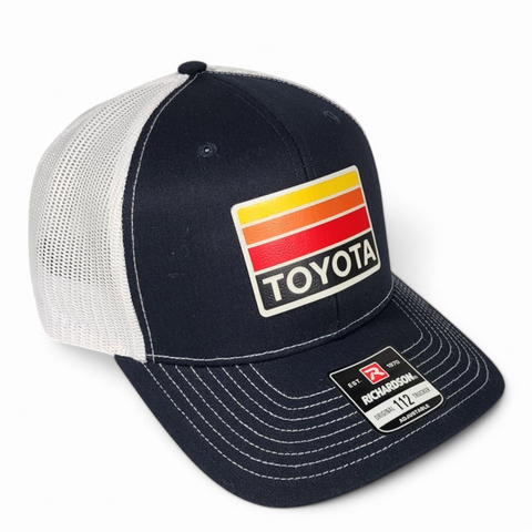 Toyota Hat – Heritage Stripes – Navy/White – Richardson 112 Trucker