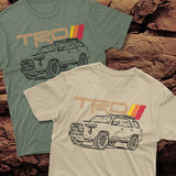 Toyota 4Runner TRD Topographic Lines Heritage Vintage Stripes t-shirt
