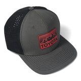 Performance Style Toyota Laser Engraved Leatherette Patch Hat Cap Trucker