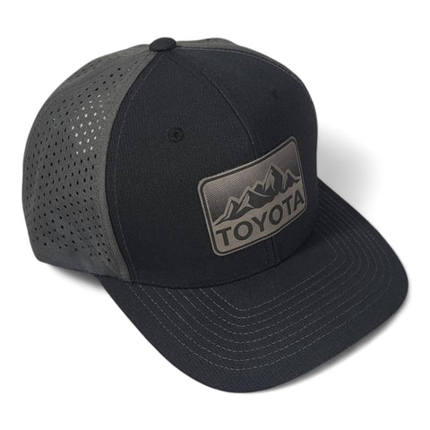 Performance Style Toyota Laser Engraved Leatherette Patch Hat Cap Trucker