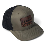 Performance Style Toyota Laser Engraved Leatherette Patch Hat Cap Trucker
